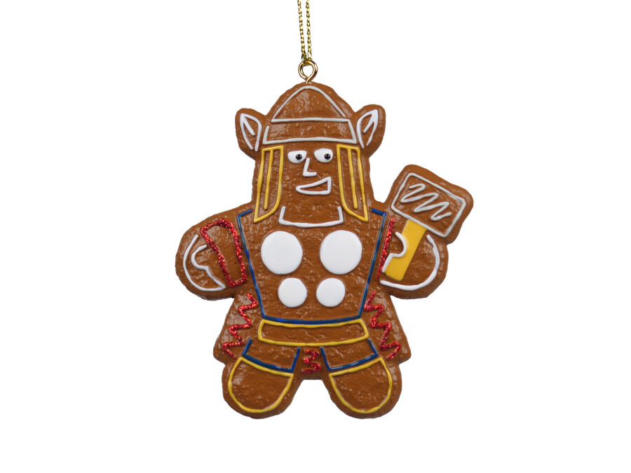 Gingerbread Thor Yılbaşı Ağaç Süsü – 8cm - 1