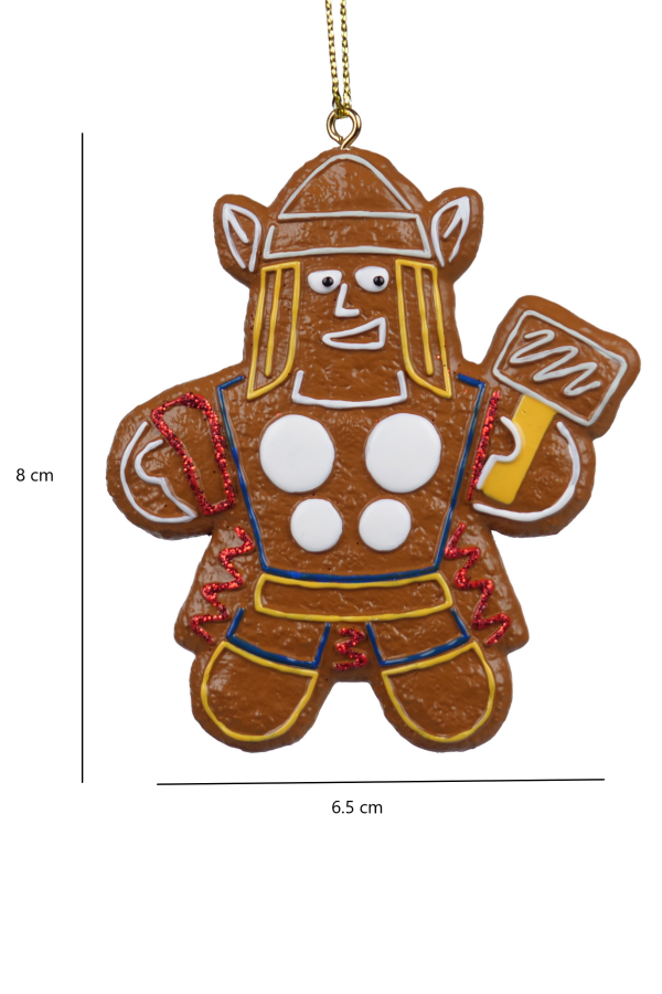 Gingerbread Thor Yılbaşı Ağaç Süsü – 8cm - 2