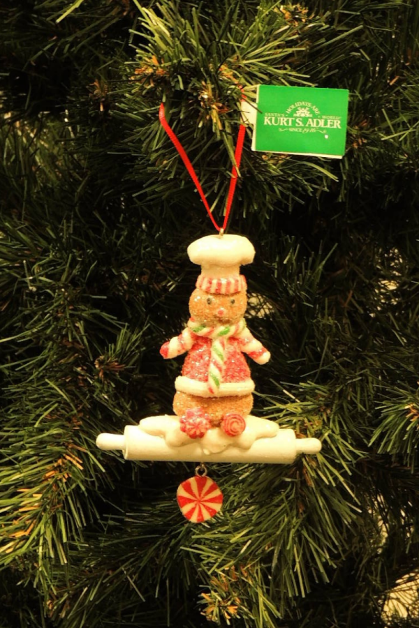 Oklavalı Aşçı Gingerbread Man Yılbaşı Süsü – 11,5cm - 2