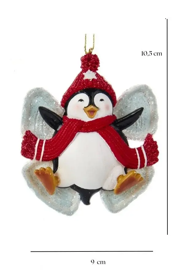 Eğlenceli Penguen Yılbaşı Süsü – 10,5cm - 2